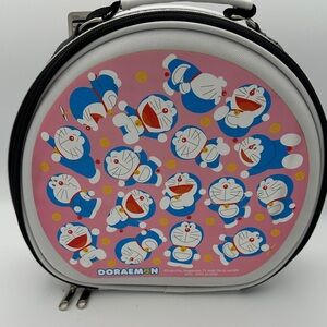 Doraemon Pink and Blue Round Lunch Box
